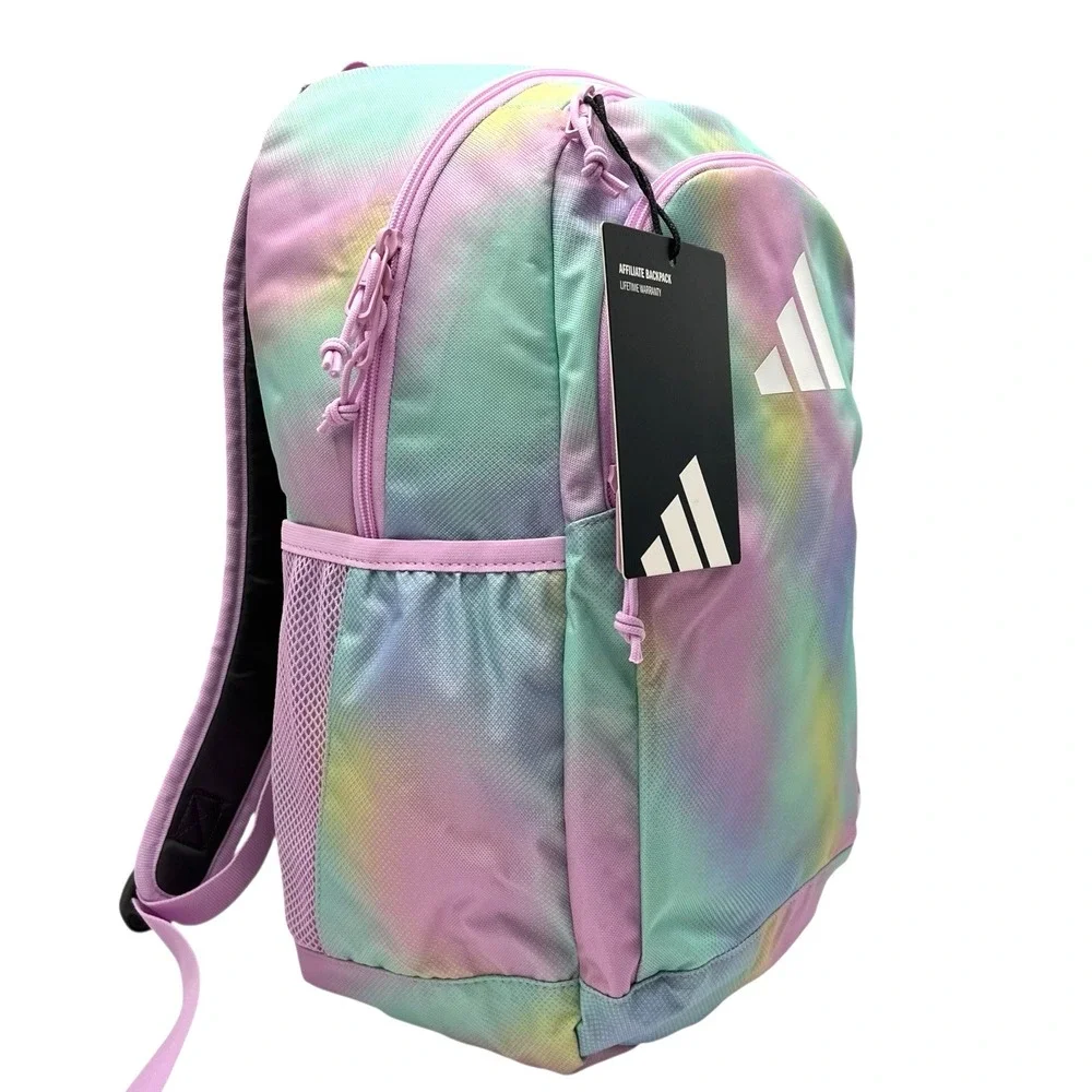 Adidas Girls School Affiliate Backpack Gradient Lilac Multicolor Medium 18X16X5 - Picture 4 of 12